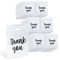 Lot45 Plastic Retail Bags - 100pk White Boutique Bags 12x15in Thank You Bags
